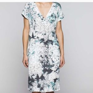 Emerson Fry V neck shift dress tie dye 8